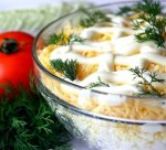 Салат из мяса с яблоком