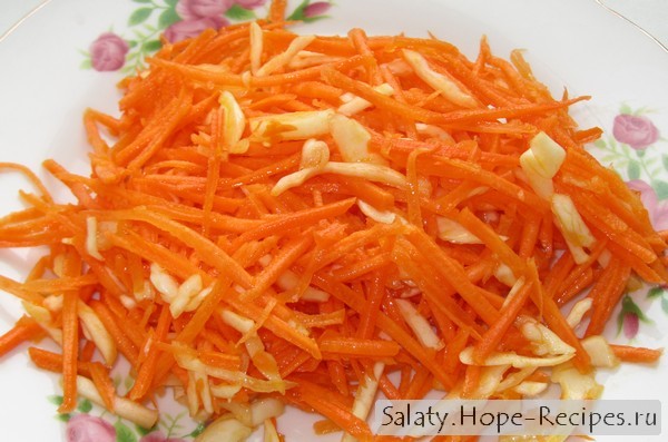 Салат из капусты с морковью рецепт