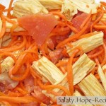 Салат со спаржей морковью и рыбой